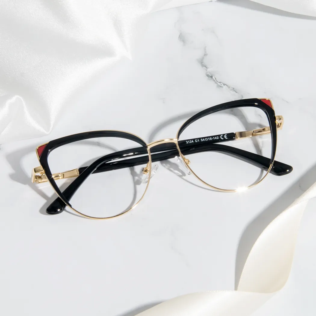 Cat-eye Black Eyeglasses