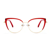 Cat-eye Red Eyeglasses