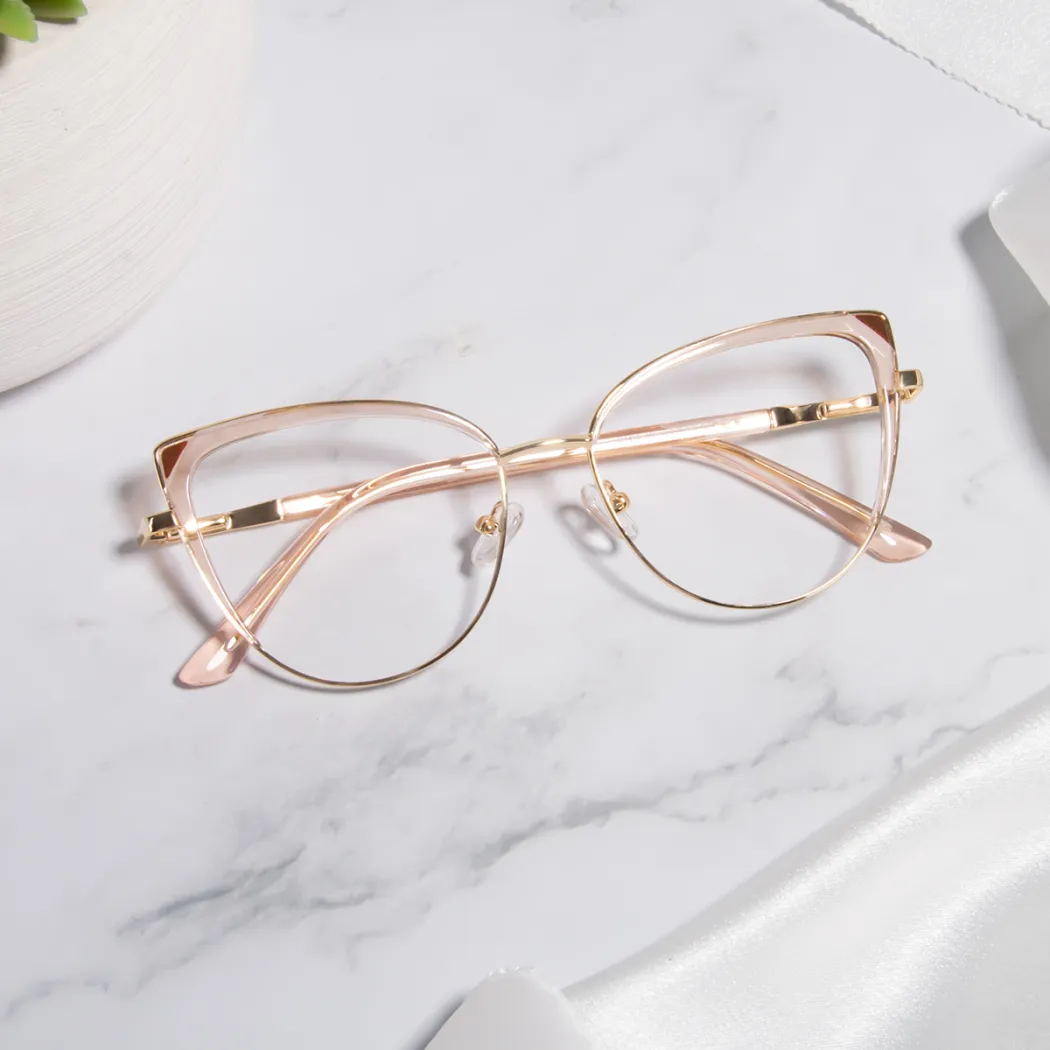 Cat-eye Pale Pink Eyeglasses