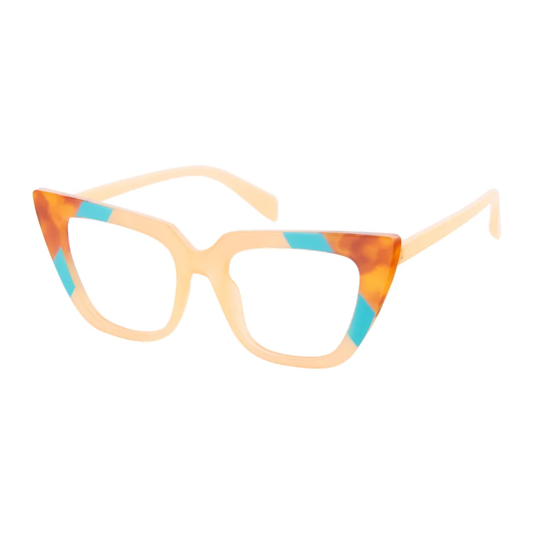 Cat-eye Yellow/Tortoiseshell Eyeglasses