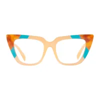 Cat-eye Yellow/Tortoiseshell Eyeglasses