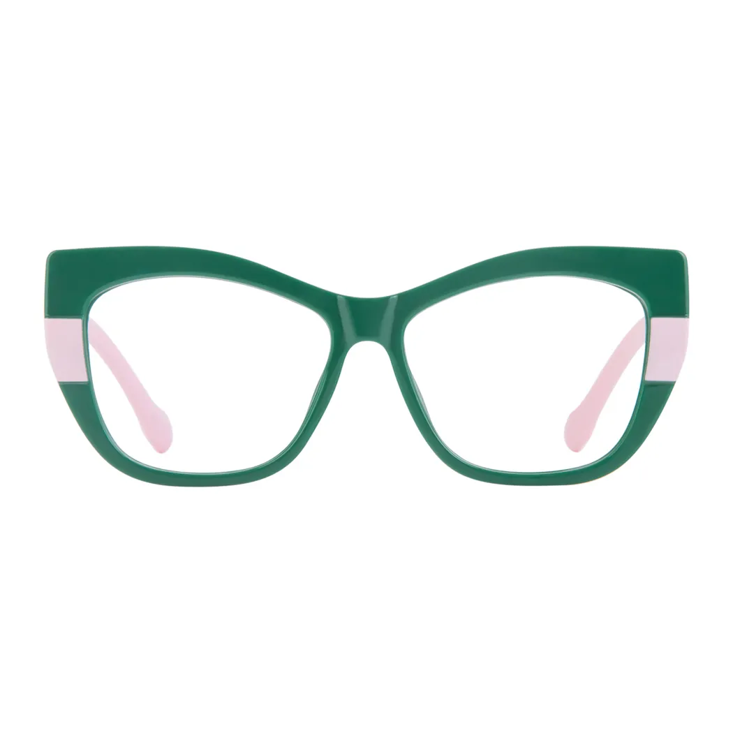 Cat-eye Green Eyeglasses