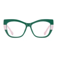 Cat-eye Green Eyeglasses