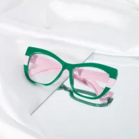 Cat-eye Green Eyeglasses