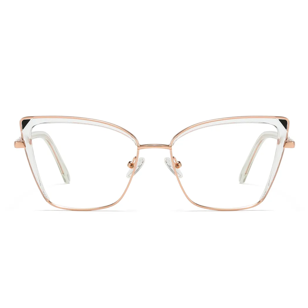 Square Pink/Clear Eyeglasses