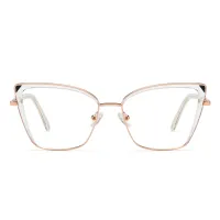 Square Pink/Clear Eyeglasses