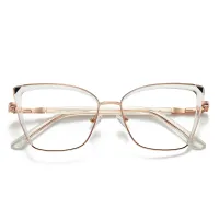 Square Pink/Clear Eyeglasses