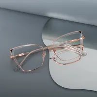 Square Pink/Clear Eyeglasses