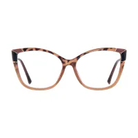 Cat-eye Tortoiseshell/Brown Eyeglasses