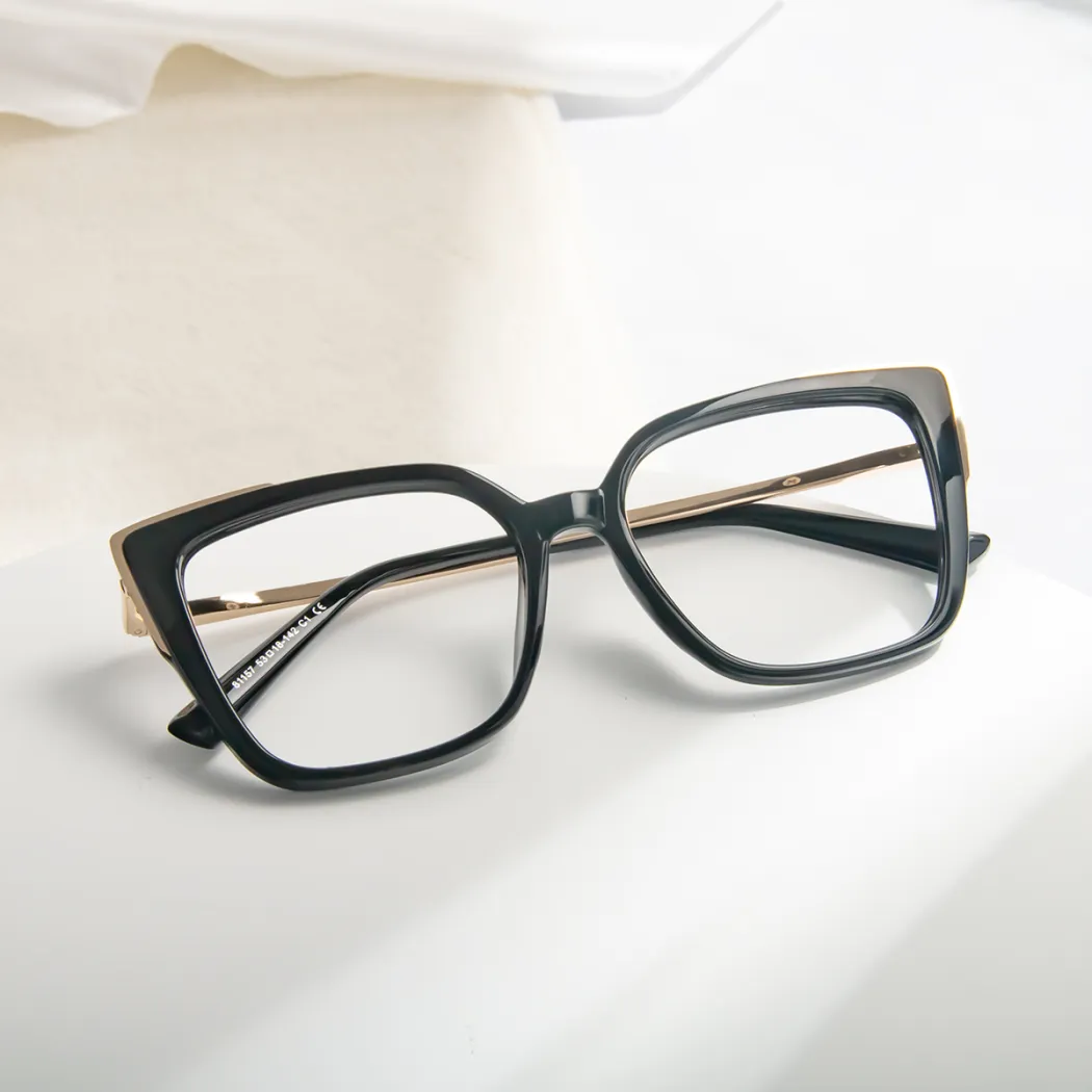 Square Black Eyeglasses