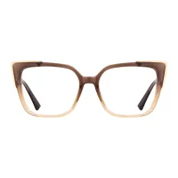 Square Brown/Yellow Eyeglasses