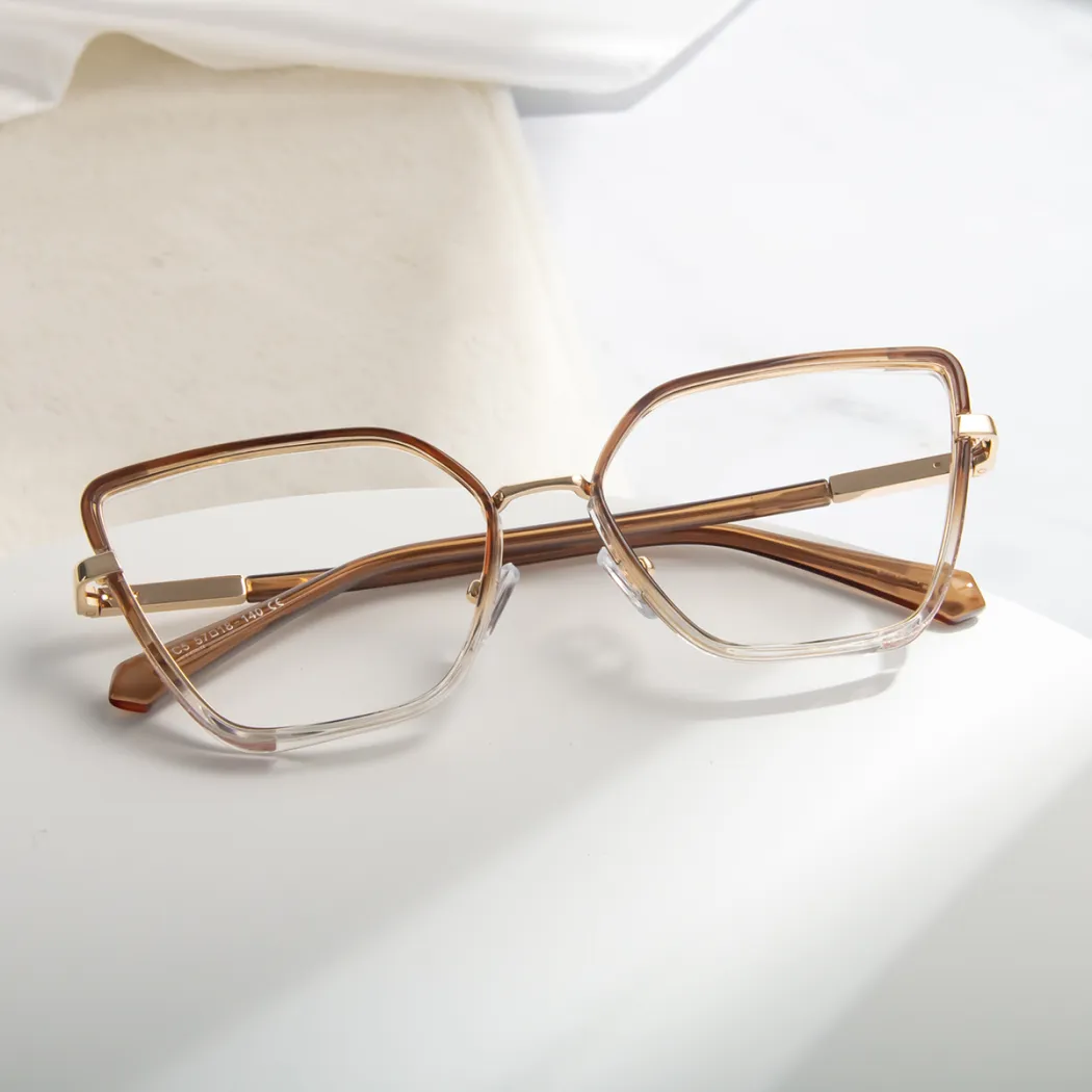 Square Green/Clear Eyeglasses