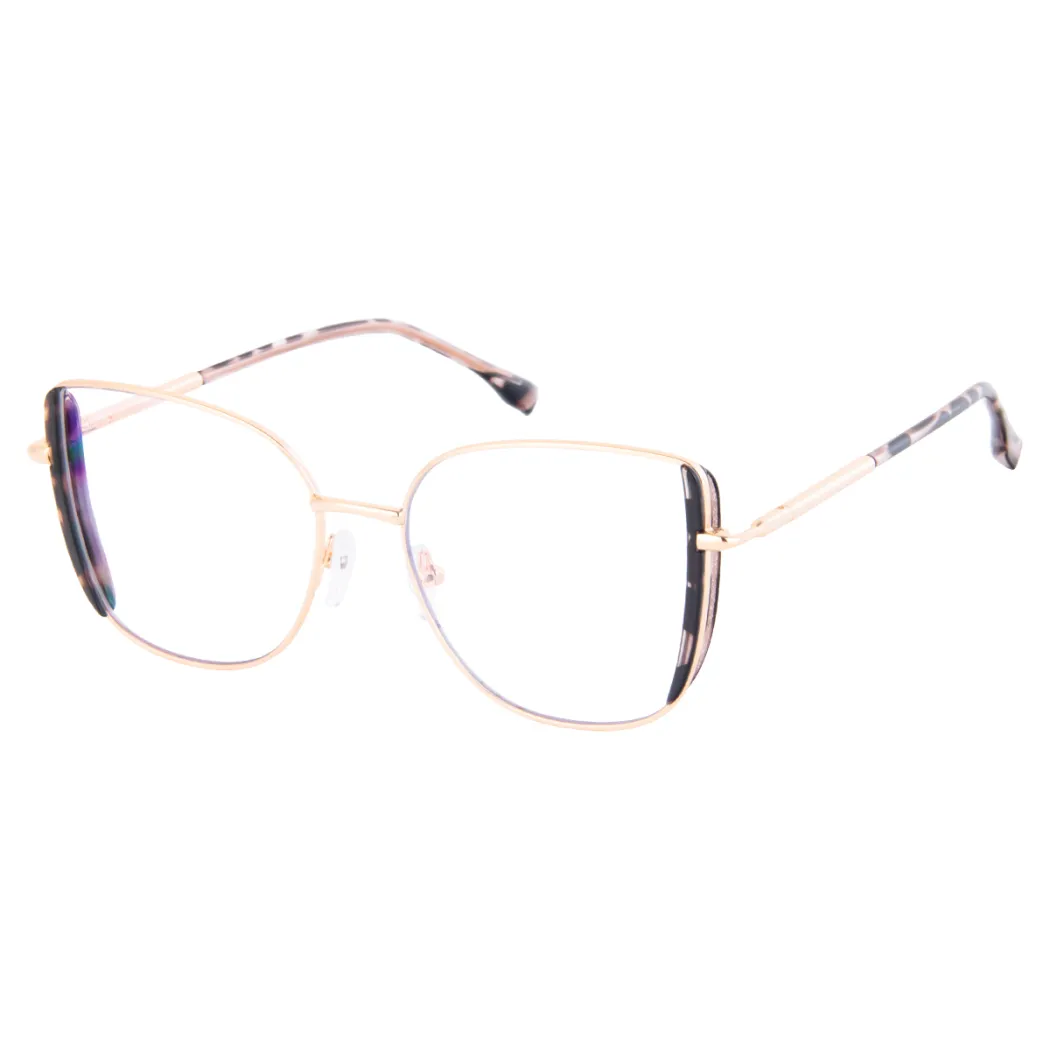Square Tortoiseshell/Gold Eyeglasses
