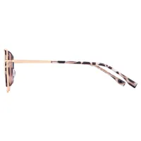 Square Tortoiseshell/Gold Eyeglasses