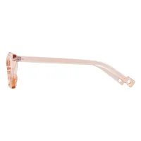 Cat-eye Transparent Pink Eyeglasses