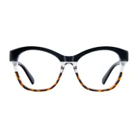 Cat-eye Black/Tortoiseshell Eyeglasses