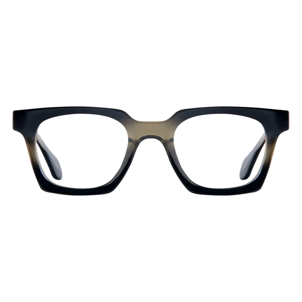 Square Gradient Green Eyeglasses