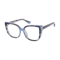 Square Blue/Gray Eyeglasses