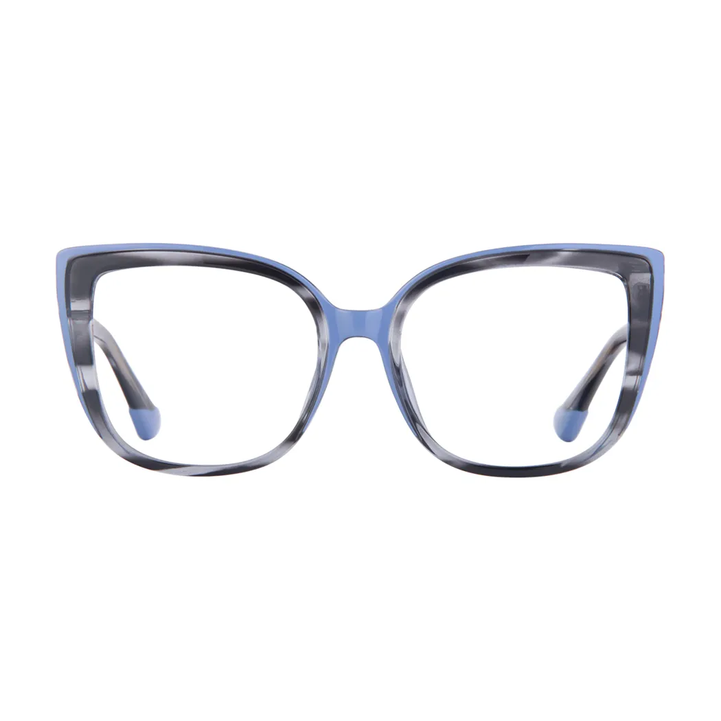 Square Blue/Gray Eyeglasses