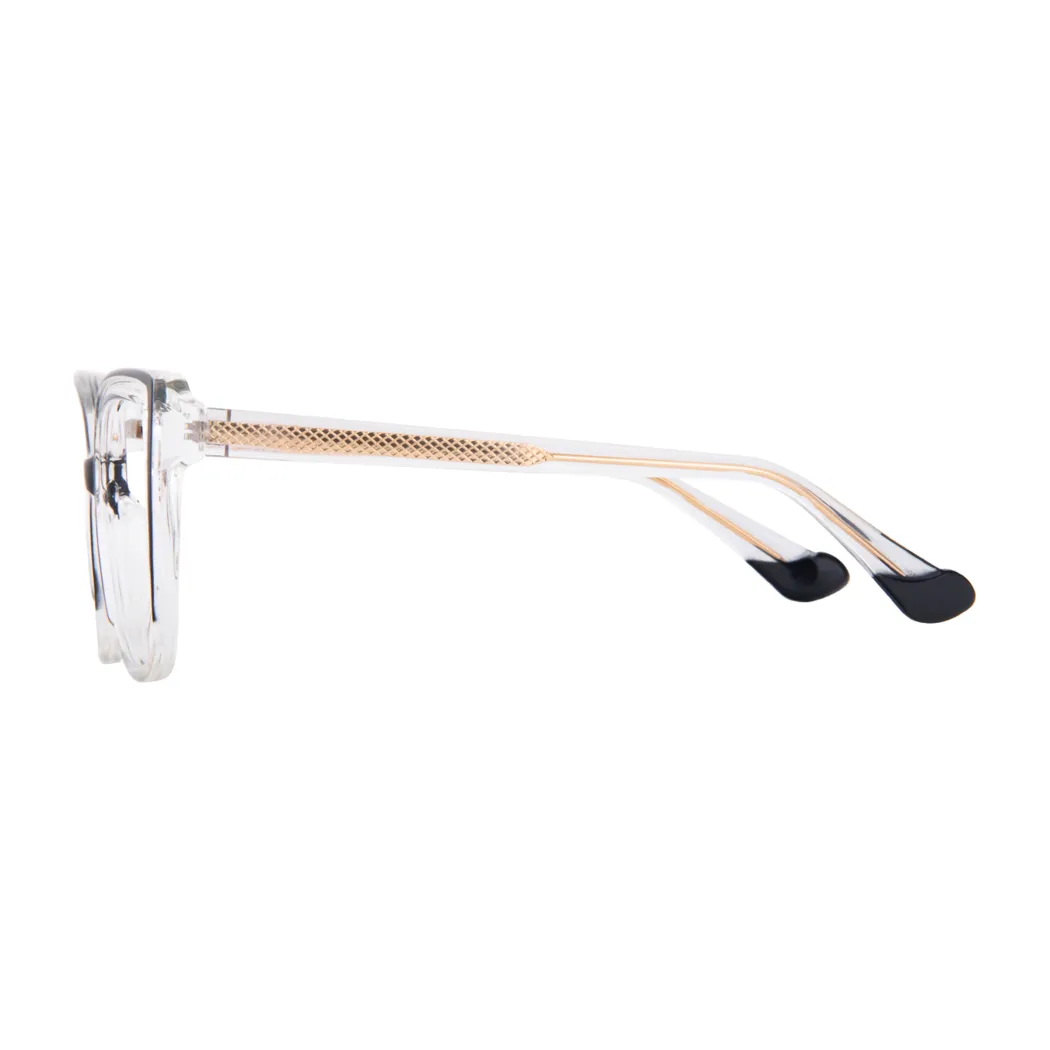 Square Blue/Gray Eyeglasses