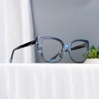 Square Blue/Gray Eyeglasses