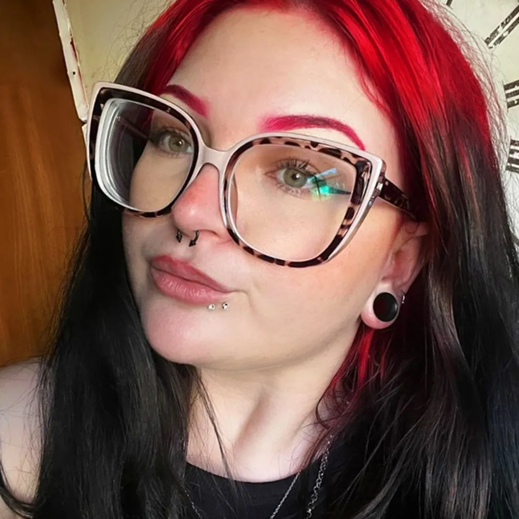 Square Blue/Gray Eyeglasses