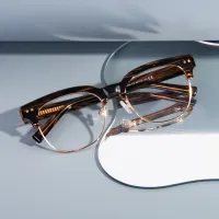 Browline Tortoiseshell/Gold Eyeglasses