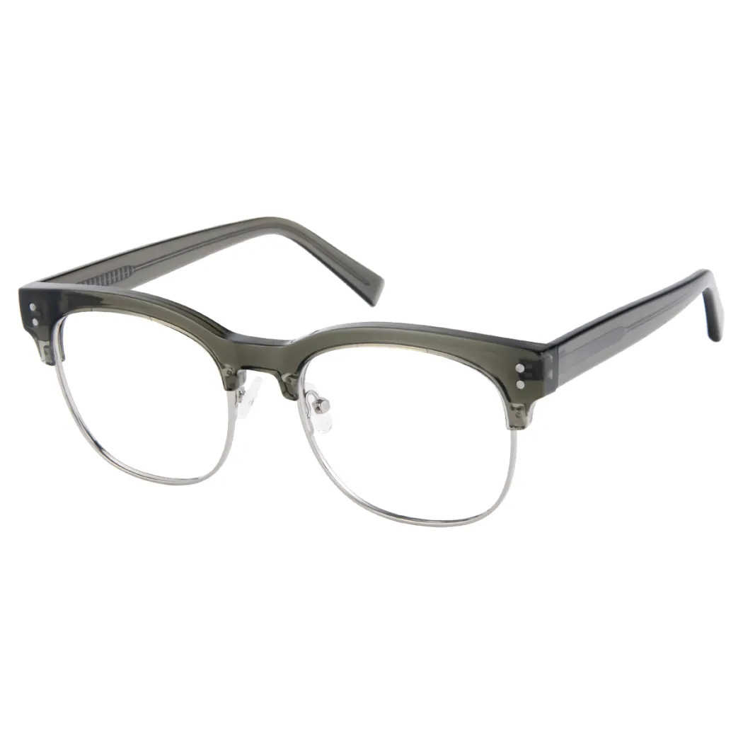 Browline Dark Green Eyeglasses