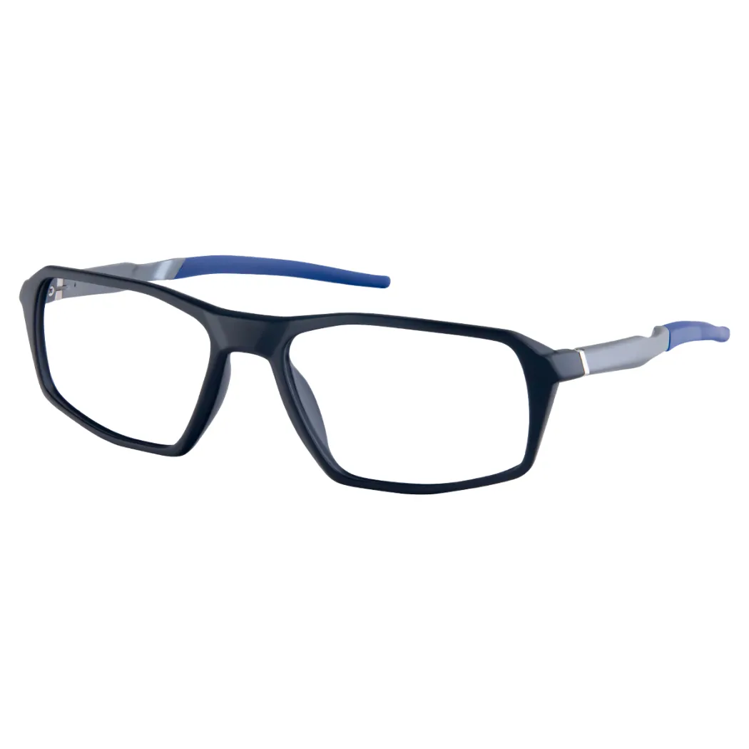 Rectangle Black/Blue Eyeglasses