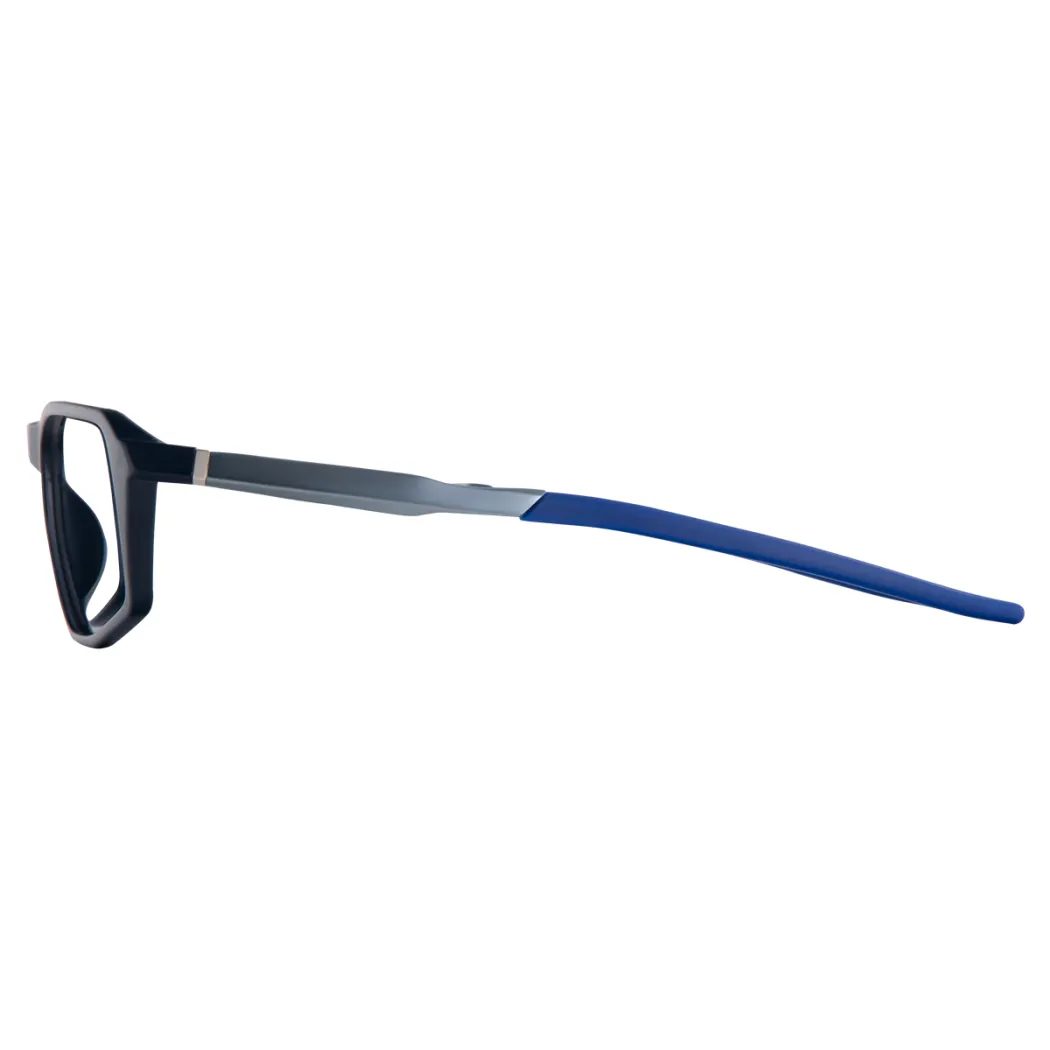 Rectangle Black/Blue Eyeglasses