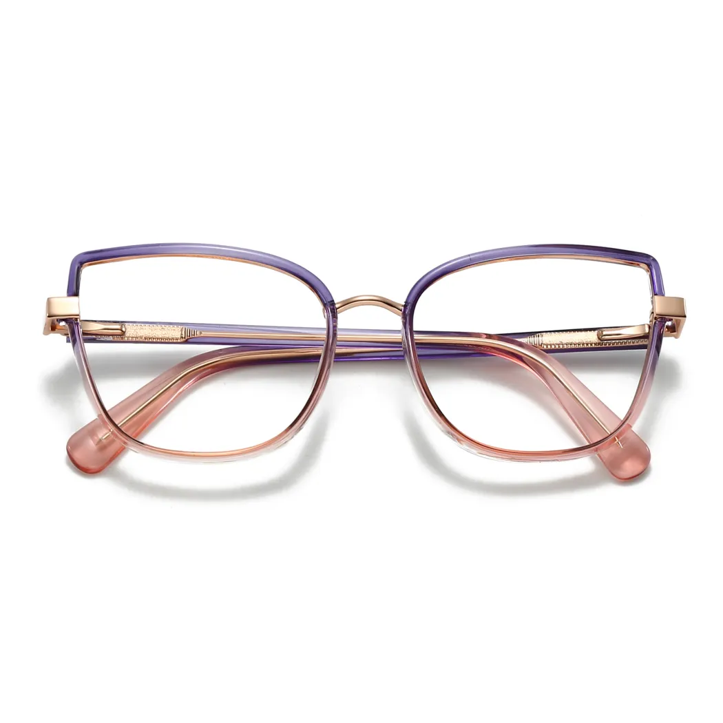 Cat-eye Gradient Purple Eyeglasses