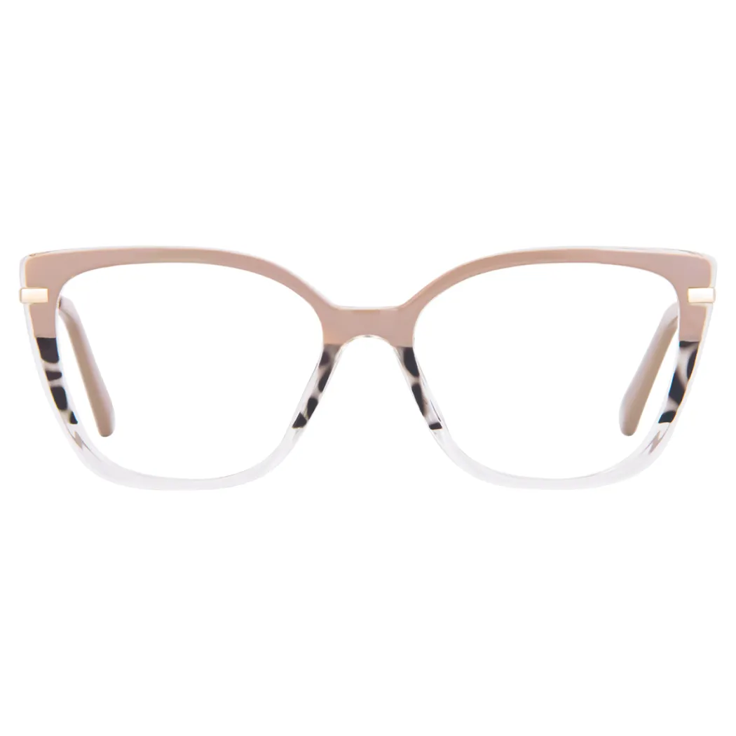 Square Brown/Ivory Tortoiseshell Eyeglasses