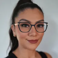 Square Transparent Pink Eyeglasses