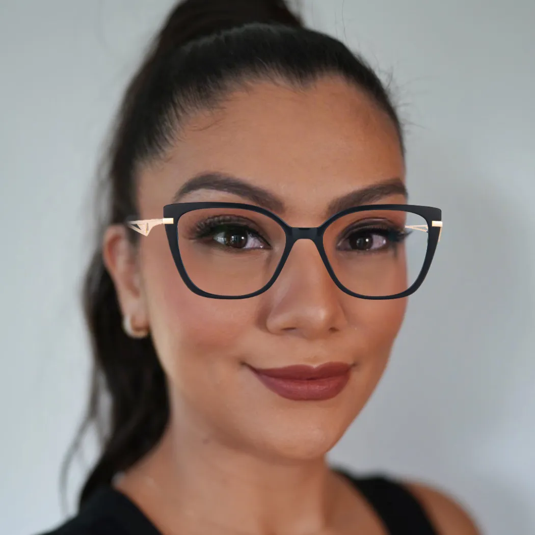 Square Transparent Pink Eyeglasses