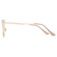 Browline Transparent Brown Eyeglasses