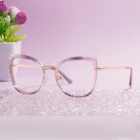 Cat-eye Gradient Pink Eyeglasses
