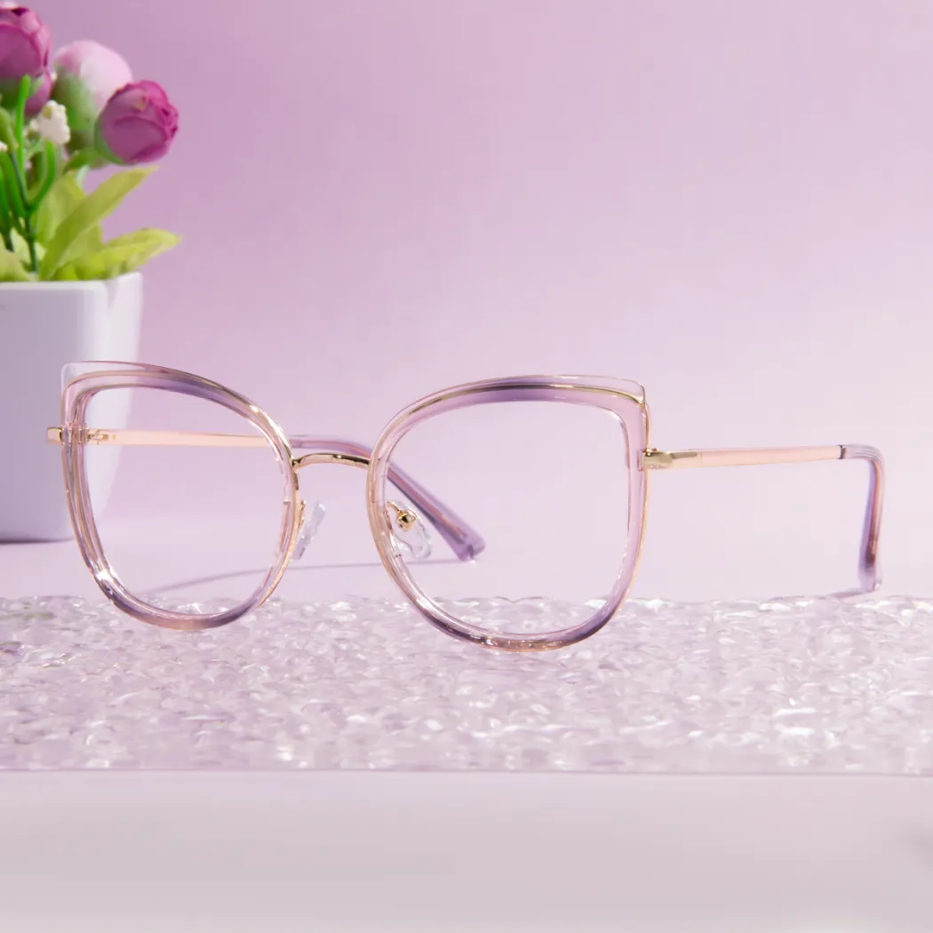 Cat-eye Gradient Pink Eyeglasses