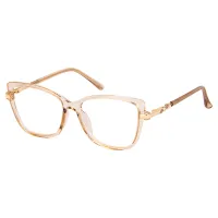 Square Transparent Yellow Eyeglasses