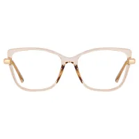 Square Transparent Yellow Eyeglasses