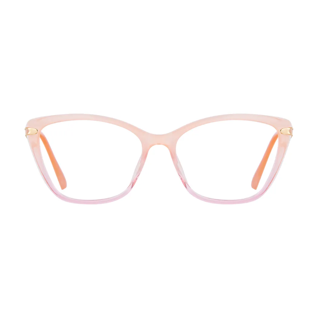 Square Orange/Pink Eyeglasses