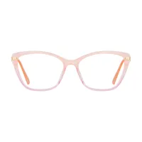 Square Orange/Pink Eyeglasses
