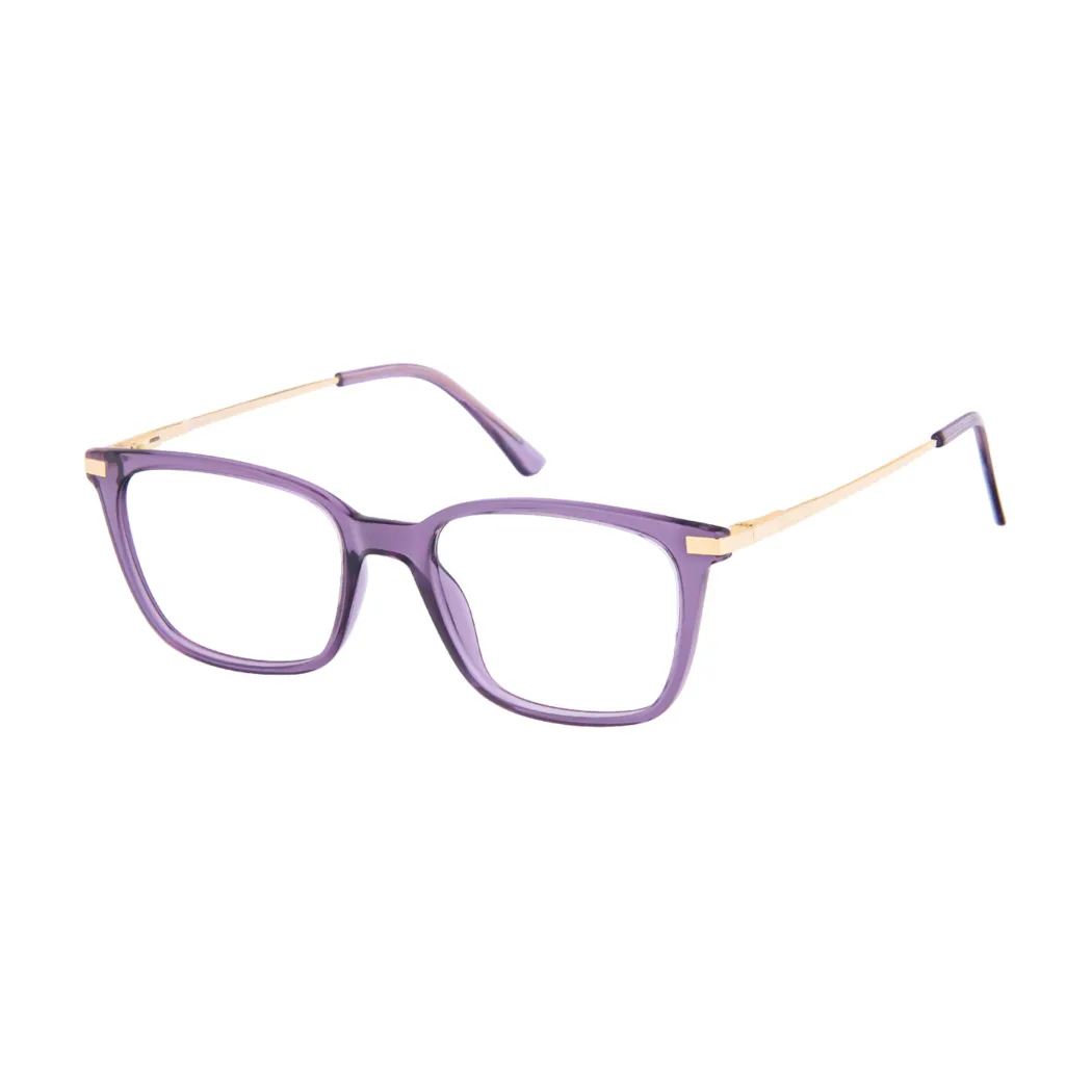 Square Purple Eyeglasses
