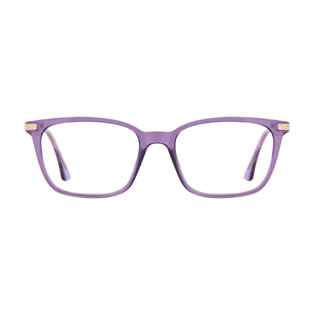 Square Purple Eyeglasses