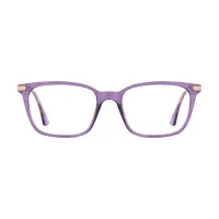 Square Purple Eyeglasses