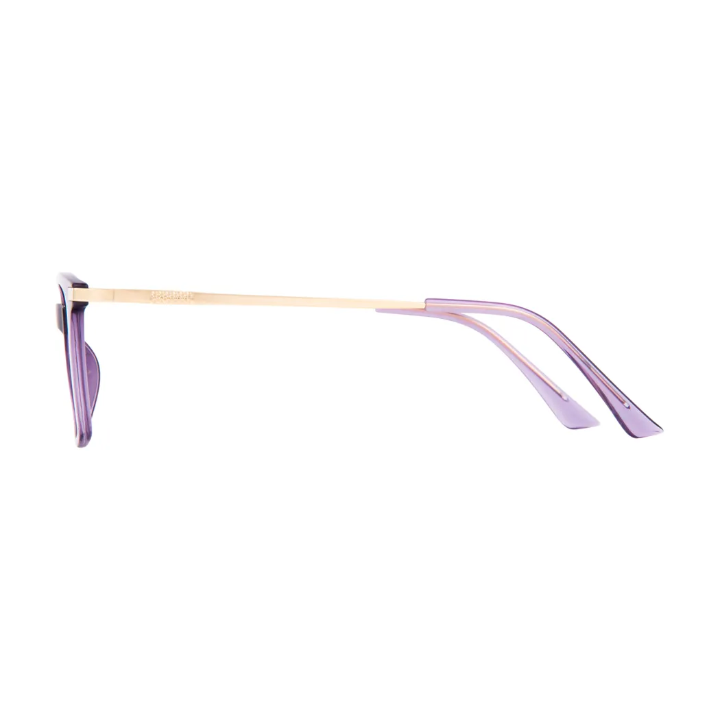 Square Purple Eyeglasses