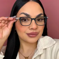 Square Purple Eyeglasses