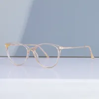 Cat-eye Transparent Yellow Eyeglasses