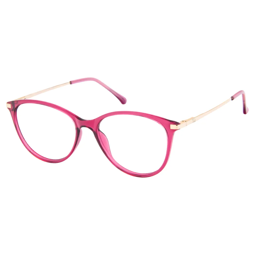 Cat-eye Transparent Pink Eyeglasses