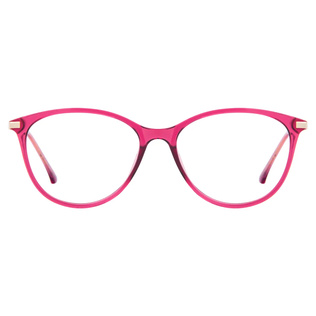Cat-eye Transparent Pink Eyeglasses
