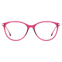 Cat-eye Transparent Pink Eyeglasses